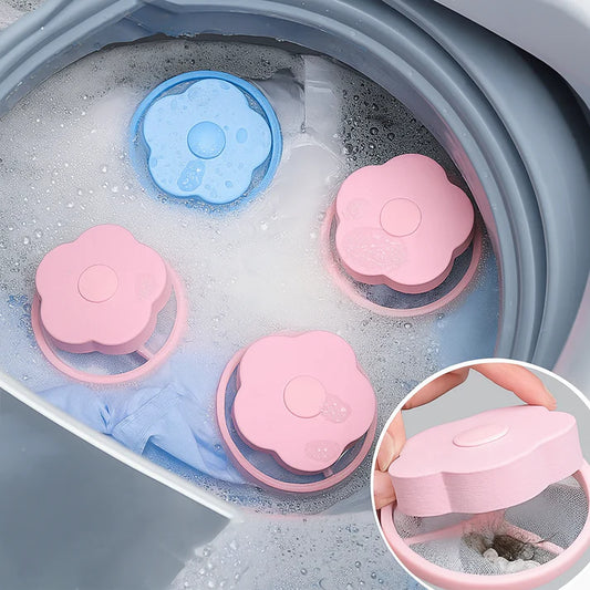 4x collecteur de poils d'animaux pour machine à laver
