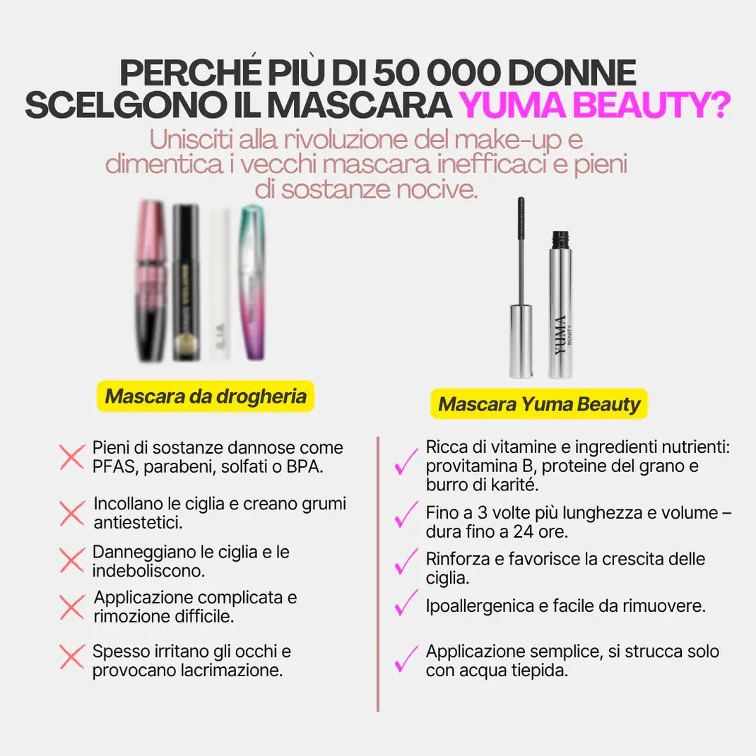 NuraBeauty| Mascara naturel allongeant et nourrissant.