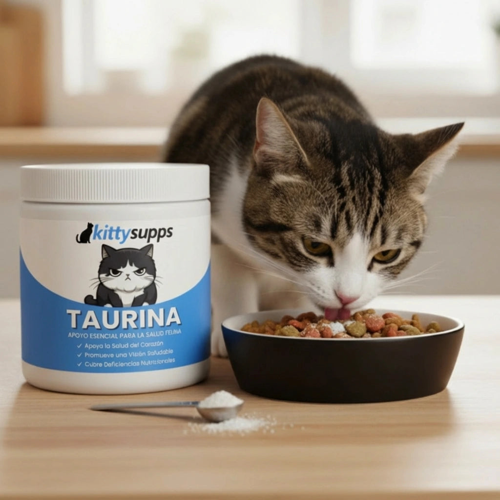Arrêtez la carence silencieuse avant que les signes n'apparaissent avec le supplément de taurine KittySupps™