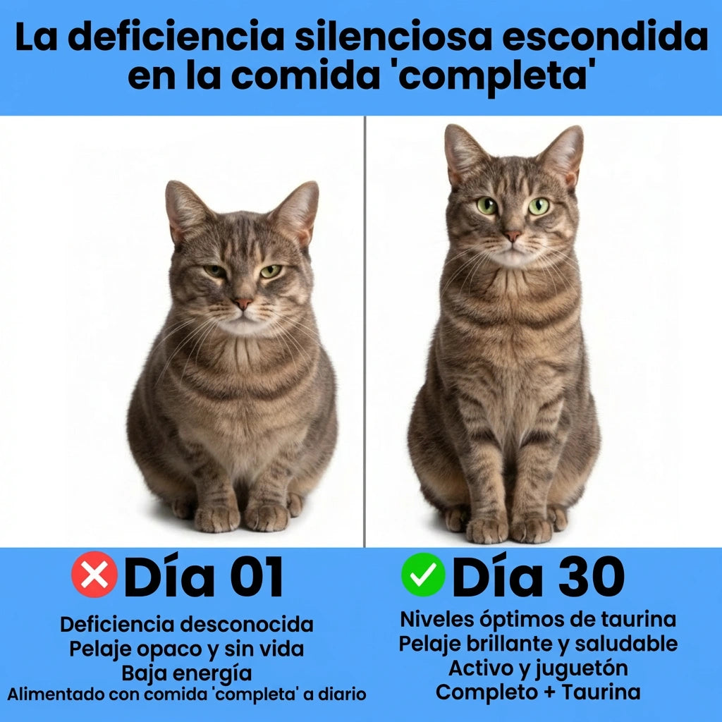 Arrêtez la carence silencieuse avant que les signes n'apparaissent avec le supplément de taurine KittySupps™